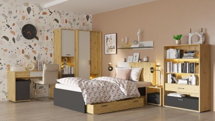 Шкаф трехстворчатый Kubo (Кубо) ШК-130 