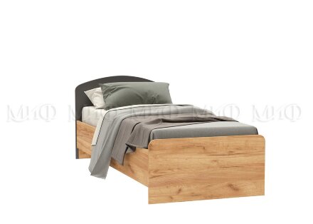 Кровать Мартина,  графит/дуб крафт 